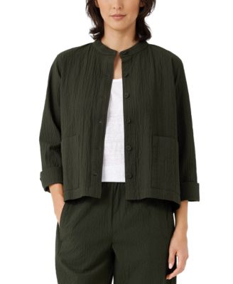 Eileen Fisher Mandarin Collar Jacket Macy s