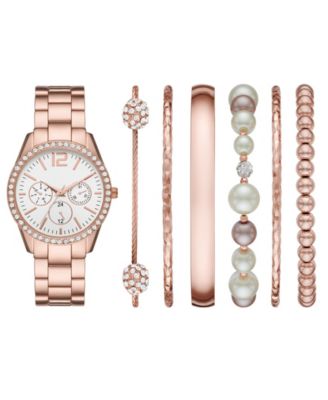 Folio Women's Rose Gold-tone Stainless Steel Bracelet Watch, 36mm