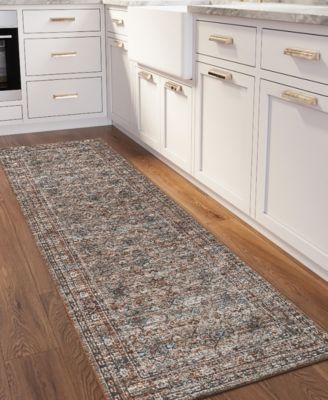 Jericho Washable JC7 2'6" x 10' Runner Area Rug