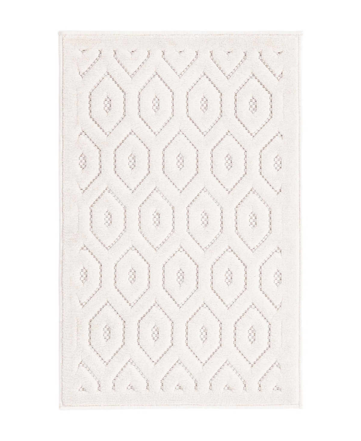 Bayshore Home High-low Pile Latisse Textured Outdoor Lto01 2' X 3' Area Rug In Ivory