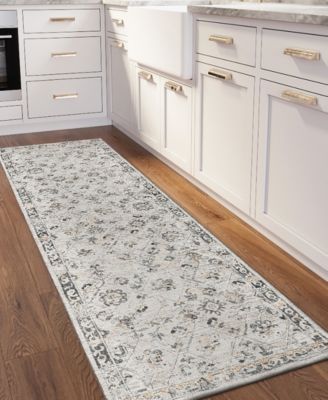 Jericho Washable JC8 2'6" x 12' Runner Area Rug