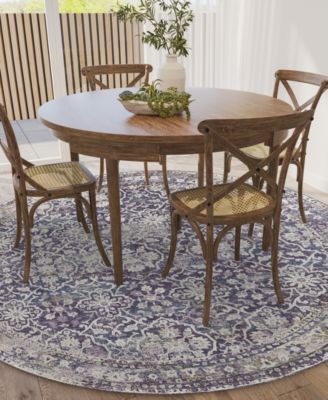 Jericho Washable JC3 6' x 6' Round Area Rug