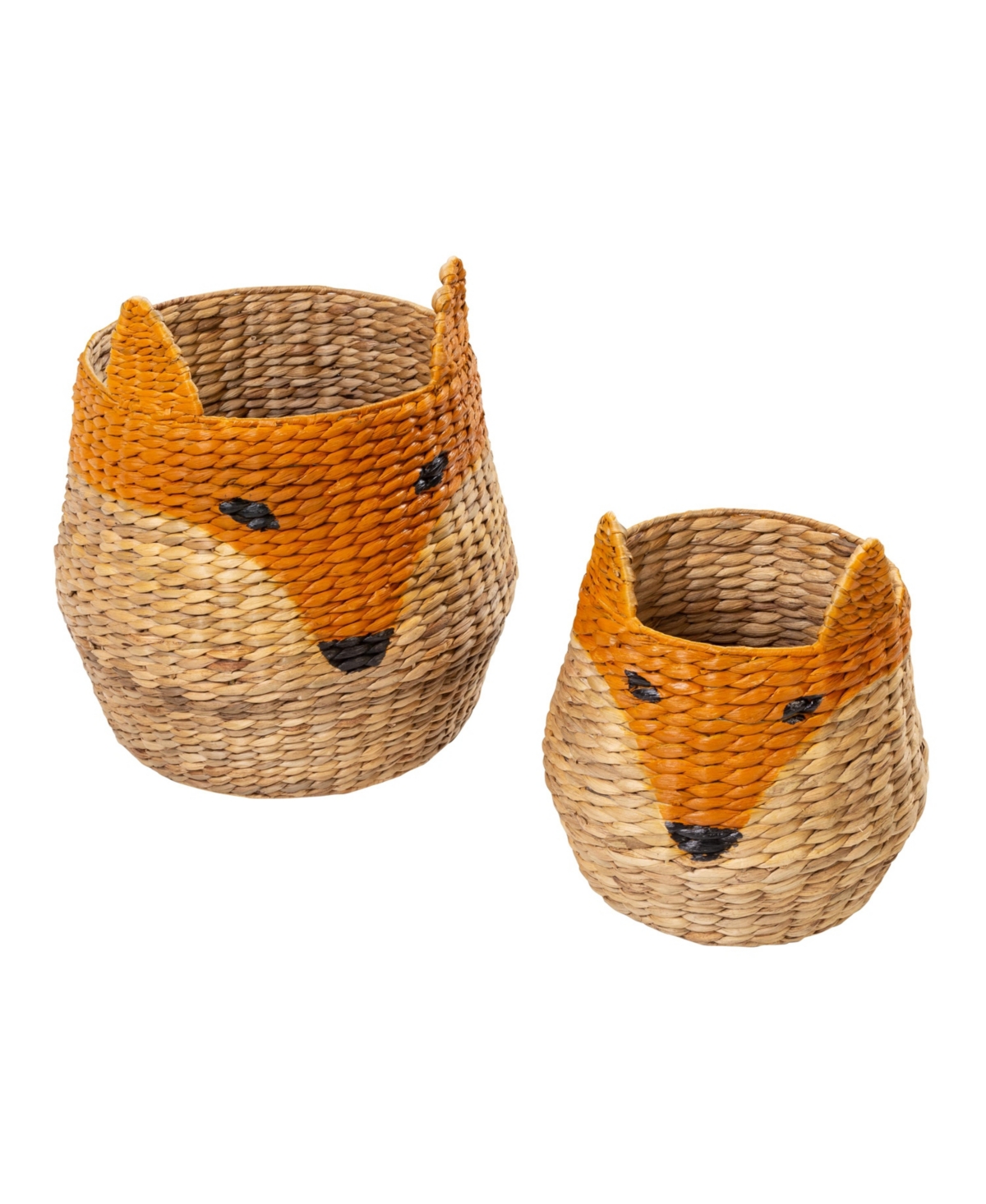 Honey Can Do Fox Shaped Storage Baskets, Set Of 2 In Natural