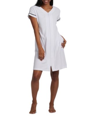 plus size zipper robe