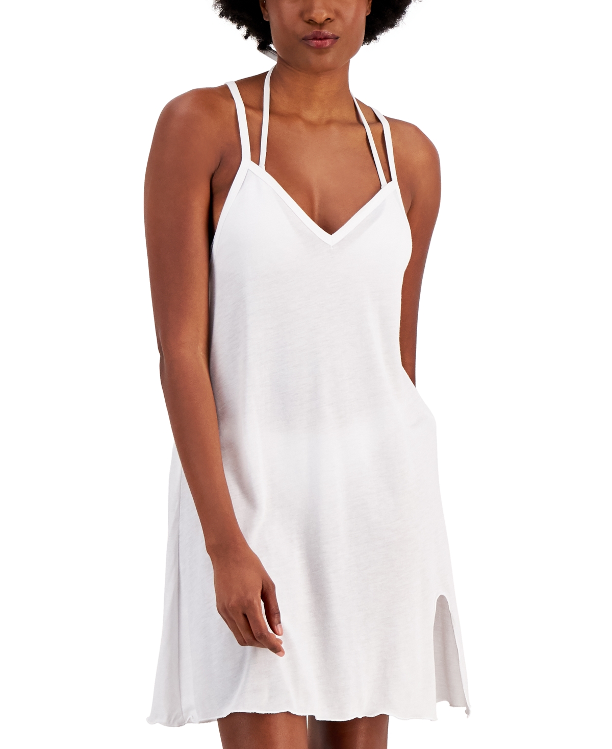 MIKEN JUNIORS' KNOT-HEM COVER-UP DRESS, CREATED FOR MACY'S