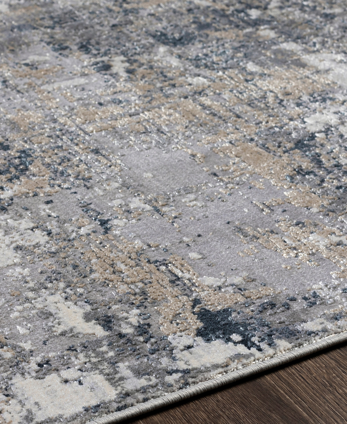 Livabliss Norland NLD2304 Area Rug - Silver-Tone