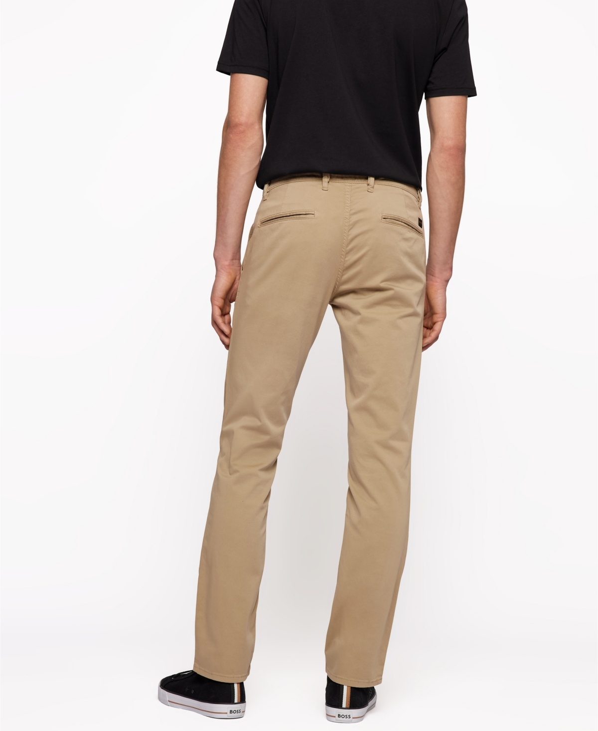 Hugo Boss Beige Slim-fit Trousers In Light,pastel Brown