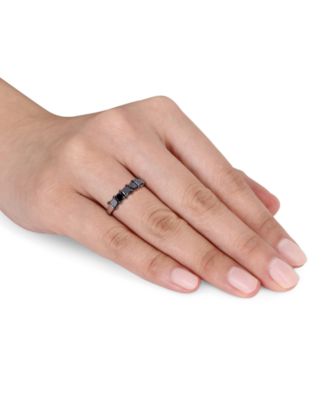 Black Diamond Anniversary Ring (1-1/4 ct. t.w.) in 10k White Gold