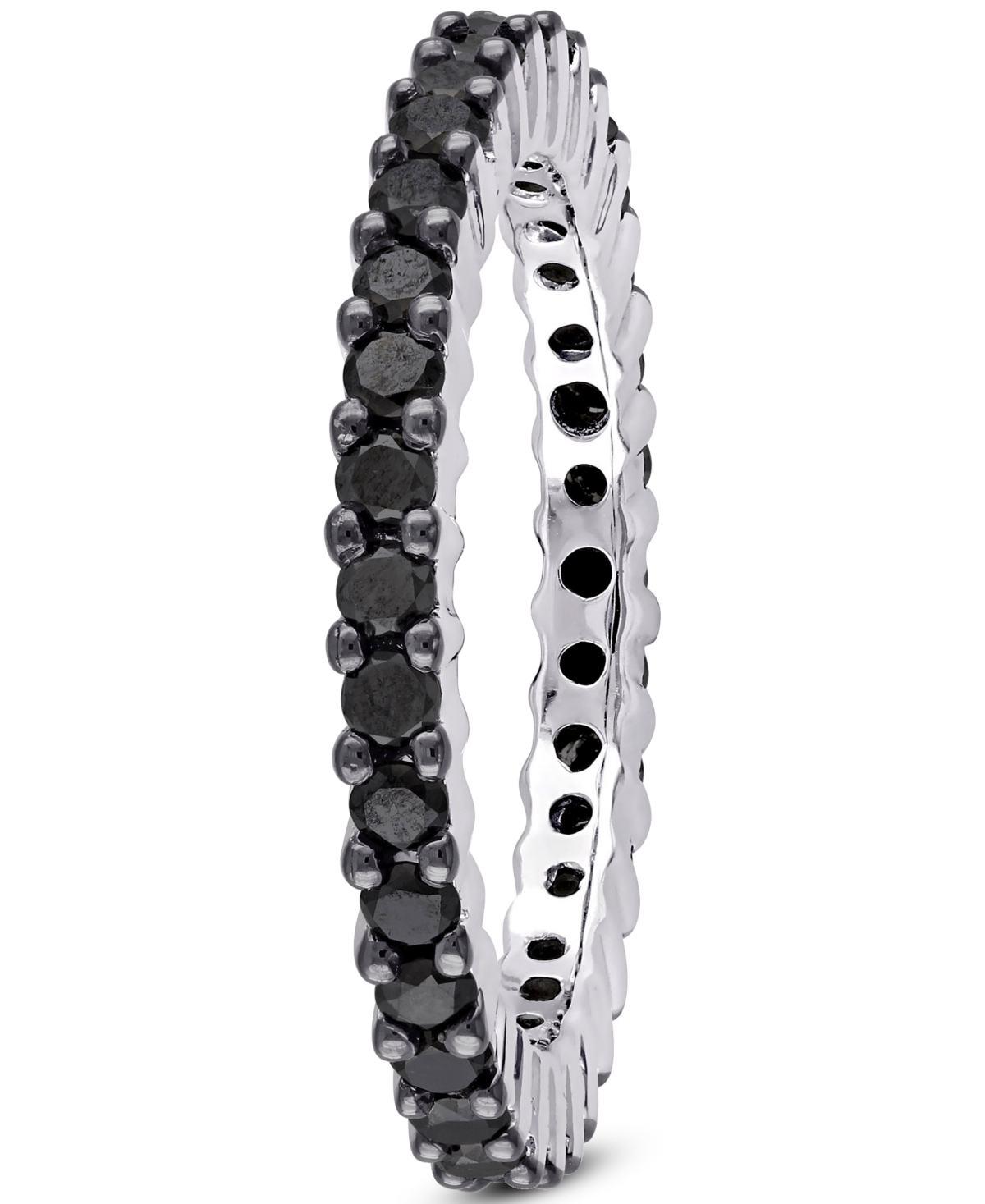 Black Diamond Eternity Band (1 ct. t.w.) in 10k White Gold - 10K White Gold