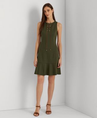 Lauren Ralph Lauren Ponte Sleeveless Dress - Macy's