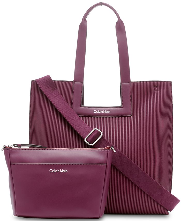 Calvin Klein Bette Ribbed Tote & Reviews - Handbags & Accessories - Macy's