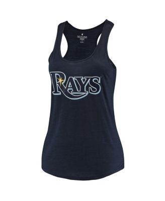 Women's Navy Tampa Bay Rays Plus Size Swing for the Fences Racerback Tank Top