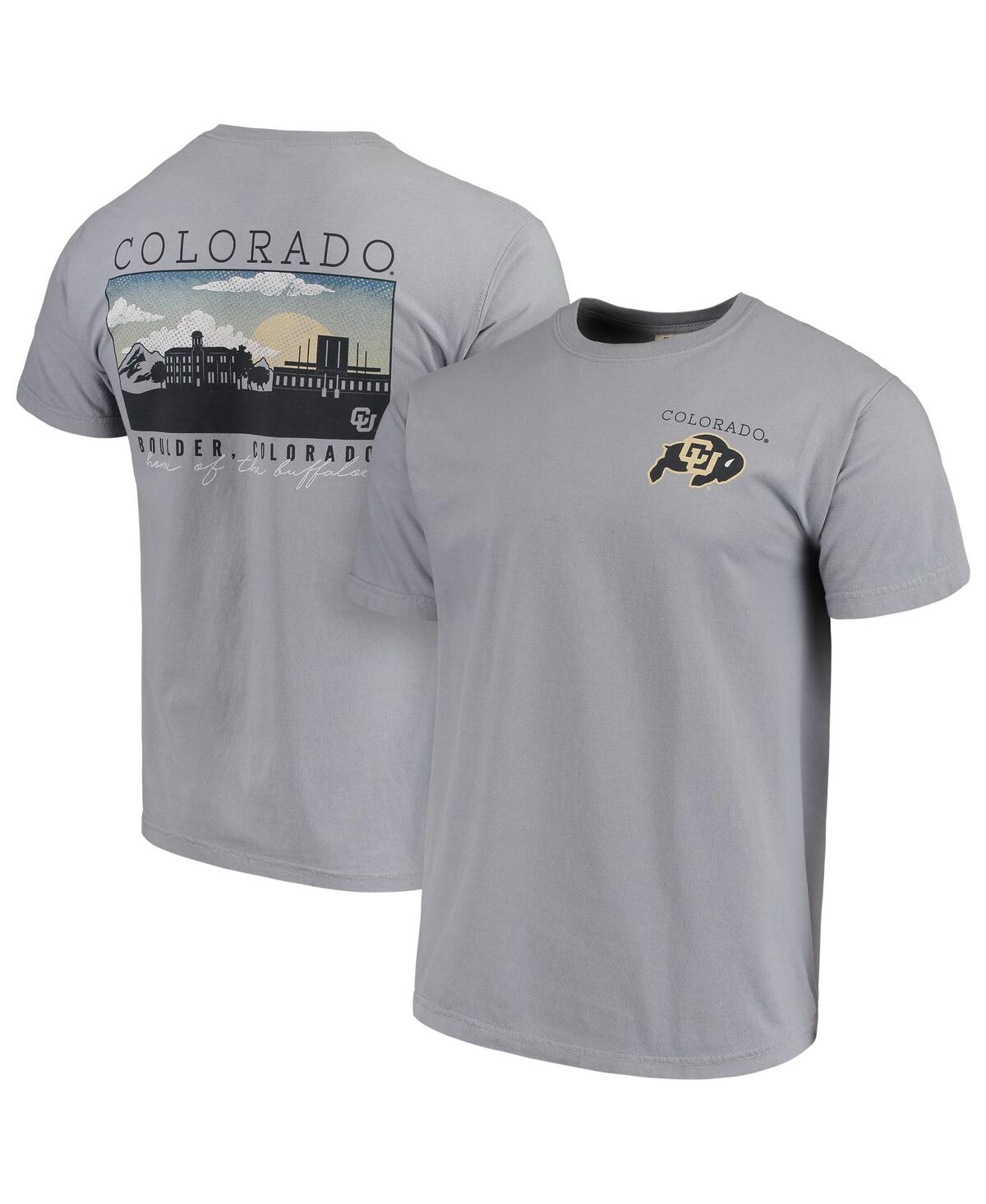 Men'sColorado Buffaloes Comfort Colors Campus Scenery T-shirt - Gray