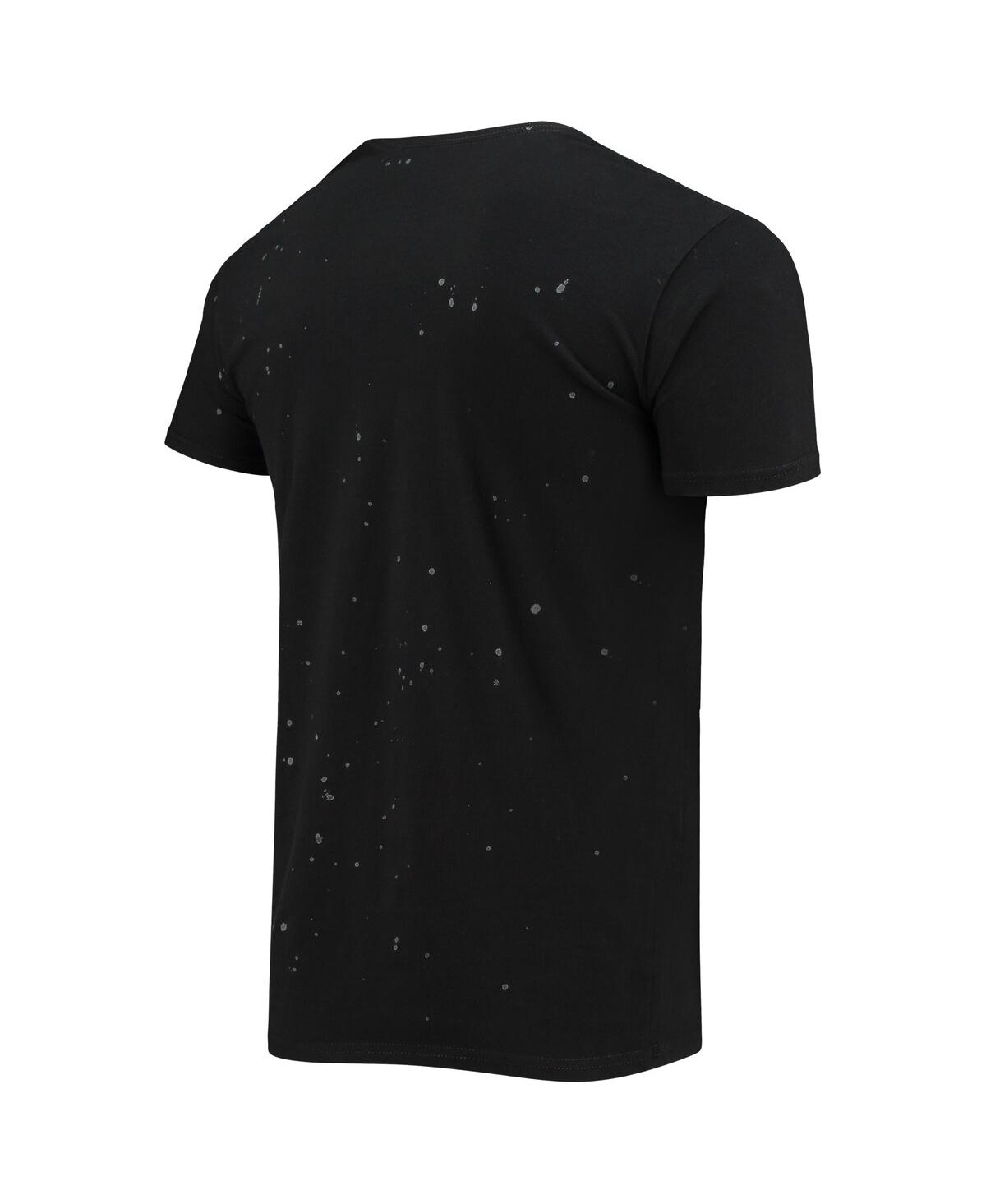 Men's Original Retro BrandAlabama State Hornets Bleach Splatter T-shirt - Black