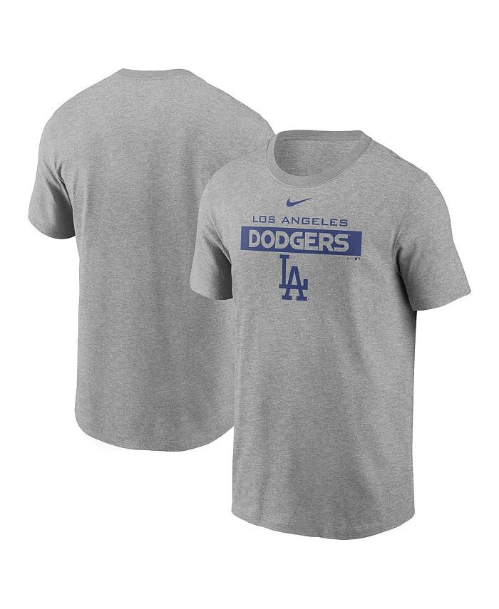 Men's Mitchell & Ness Gray Los Angeles Dodgers Jumbotron T-Shirt