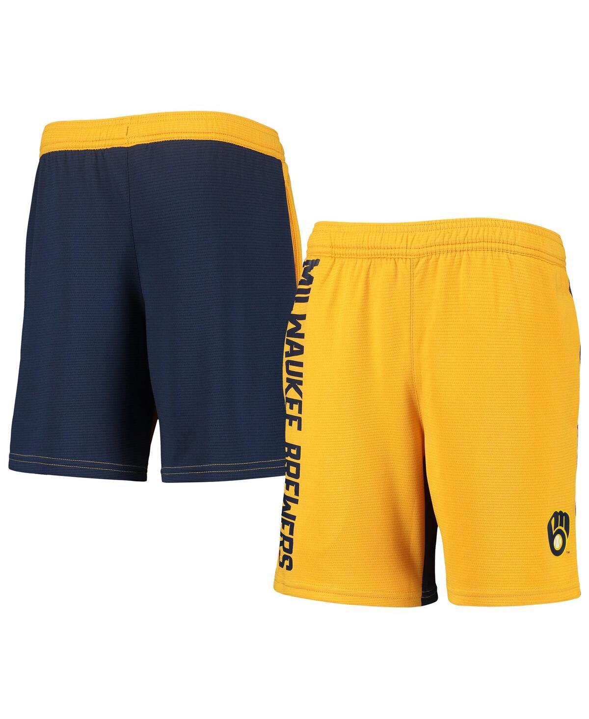 Outerstuff Kids' Big Boys Gold Milwaukee Brewers Oh Yeah Shorts