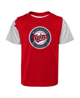 Newborn and Infant Boys and Girls Red, Navy Minnesota Twins Pinch Hitter T-shirt and Shorts Set