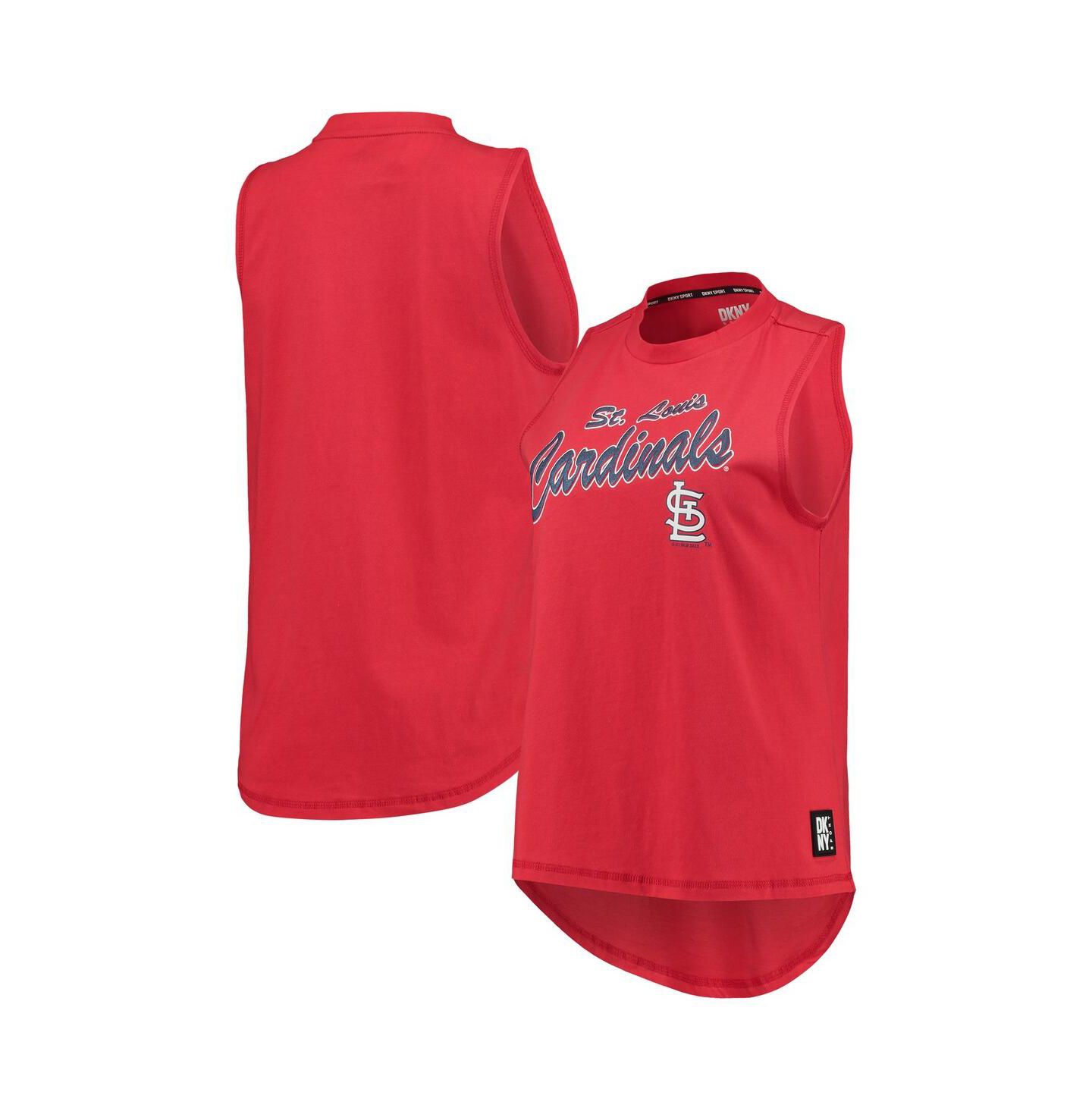 Женский топ DKNY Red St. Louis Cardinals Marcie — фото 2