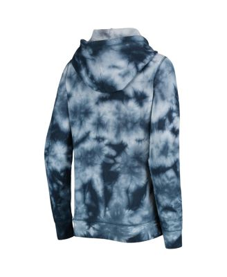 Women's Navy Houston Astros Tie-Dye Full-Zip Hoodie