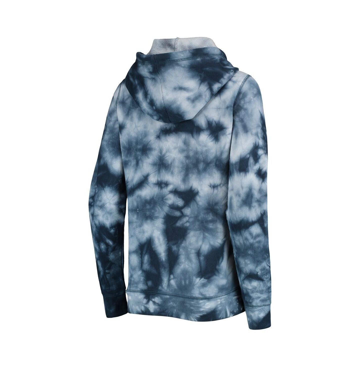 Женское худи New Era Navy Houston Astros Tie-Dye Full-Zip — фото 3