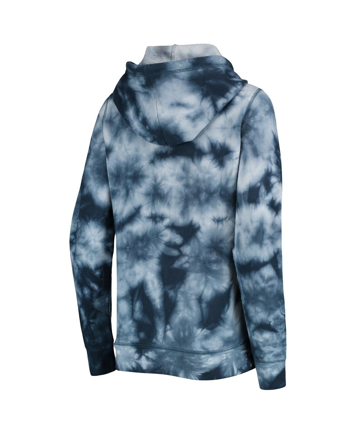 NEW ERA WOMEN'S NEW ERA NAVY HOUSTON ASTROS TIE-DYE FULL-ZIP HOODIE 