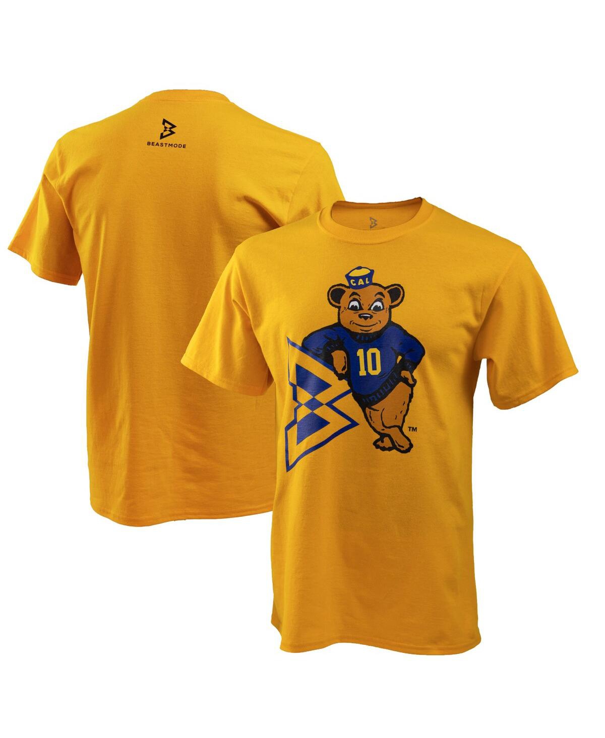 Beast Mode Men's  Gold Cal Bears Co-branded Logo T-shirt