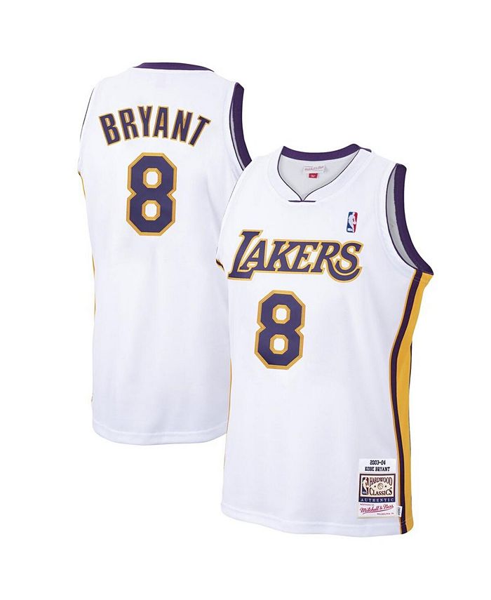Mitchell & Ness Men's Kobe Bryant White Los Angeles Lakers 2003-04