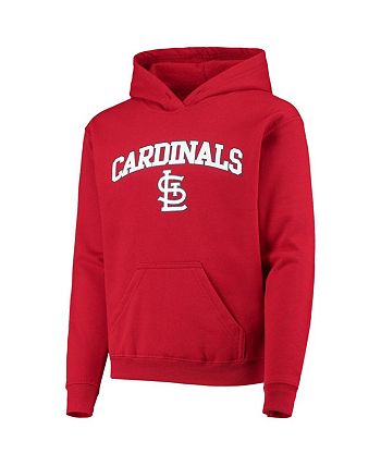 St. Louis Cardinals Hoodie Boys Large Red Stitches Pullover Sweatshirt MLB