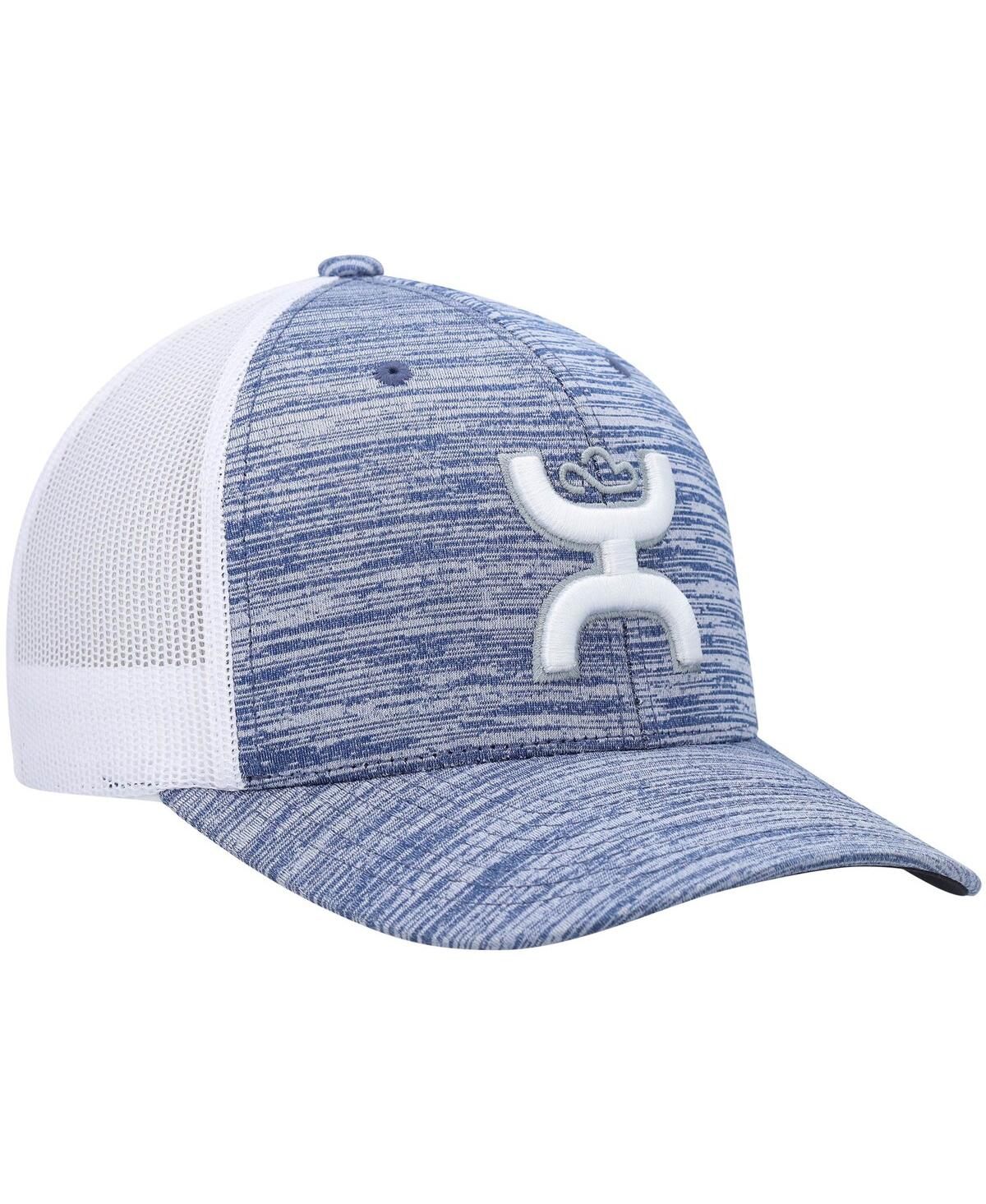 Shop Hooey Men's  Heather Powder Blue, White Sterling Trucker Snapback Hat In Heathered Powder Blue,white