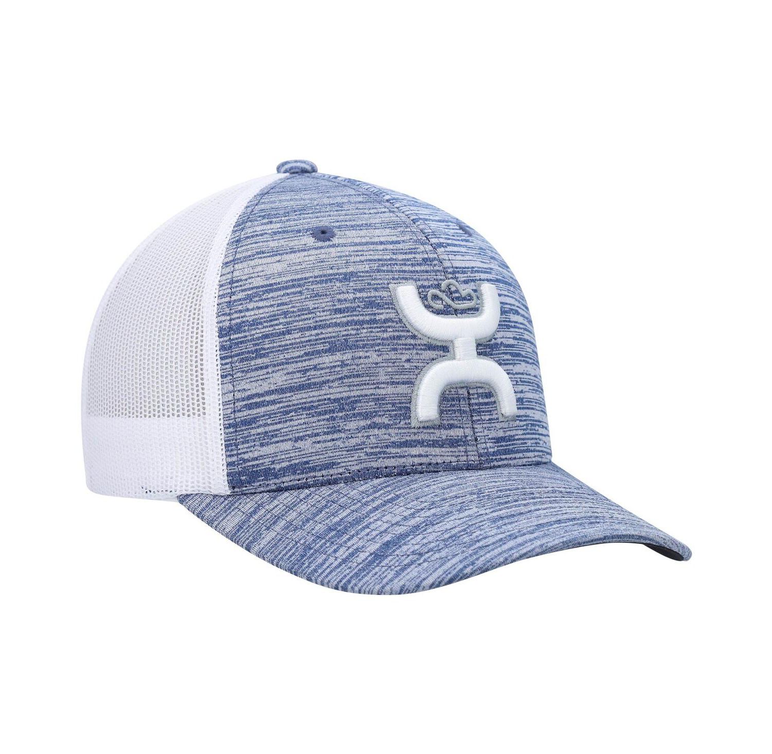 Men's Heather Powder Blue, White Sterling Trucker Snapback Hat