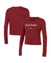 Women's Fan Apparel Gray Louisville Cardinals Retro Jersey Headliner Cropped T-Shirt Size: Large