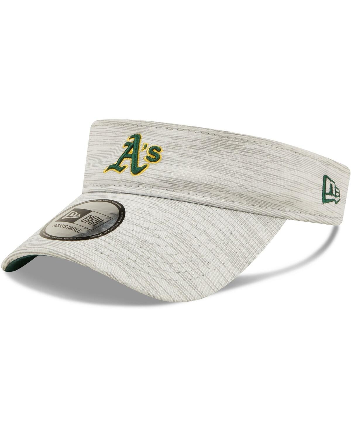 New Era Gray Oakland Athletics Distinct Visor In Gray