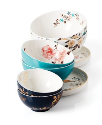 Lenox Sprig Vine Luna Nesting Dinnerware Set, 8 Piece