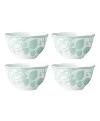 Butterfly Meadow Cottage Rice Bowls, Set of 4