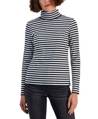 Style \u0026 Co Petite Striped Ribbed 