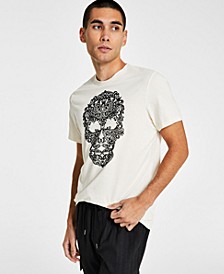 Men's Luben Classic-Fit Paisley Skull Graphic T-Shirt, Created for Macy's 