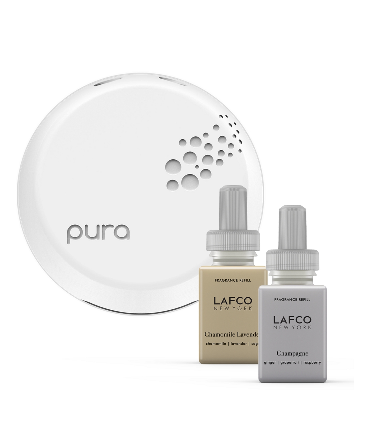 Pura Smart Home Fragrance Diffuser Set with Chamomile Lavender and Champagne