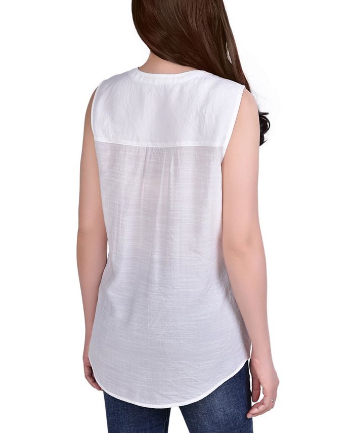 NY Collection Petite Sleeveless Blouson Top main image 1