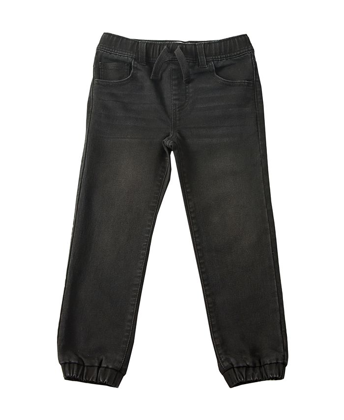 Denim joggers toddler clearance