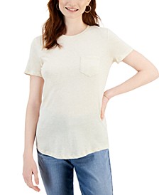Women&apos;s Cotton Pocket T-Shirt&comma; Created for Macy&apos;s