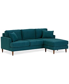 Jadison Fabric 2-Pc. Sectional with Reversible Chaise, Created for Macy's