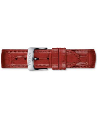 Women's Swiss Automatic Carson Premium Lady Diamond Accent Black Leather Strap Watch 30mm