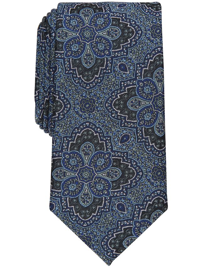 Tayion Collection Men's Kress Medallion Tie - Macy's