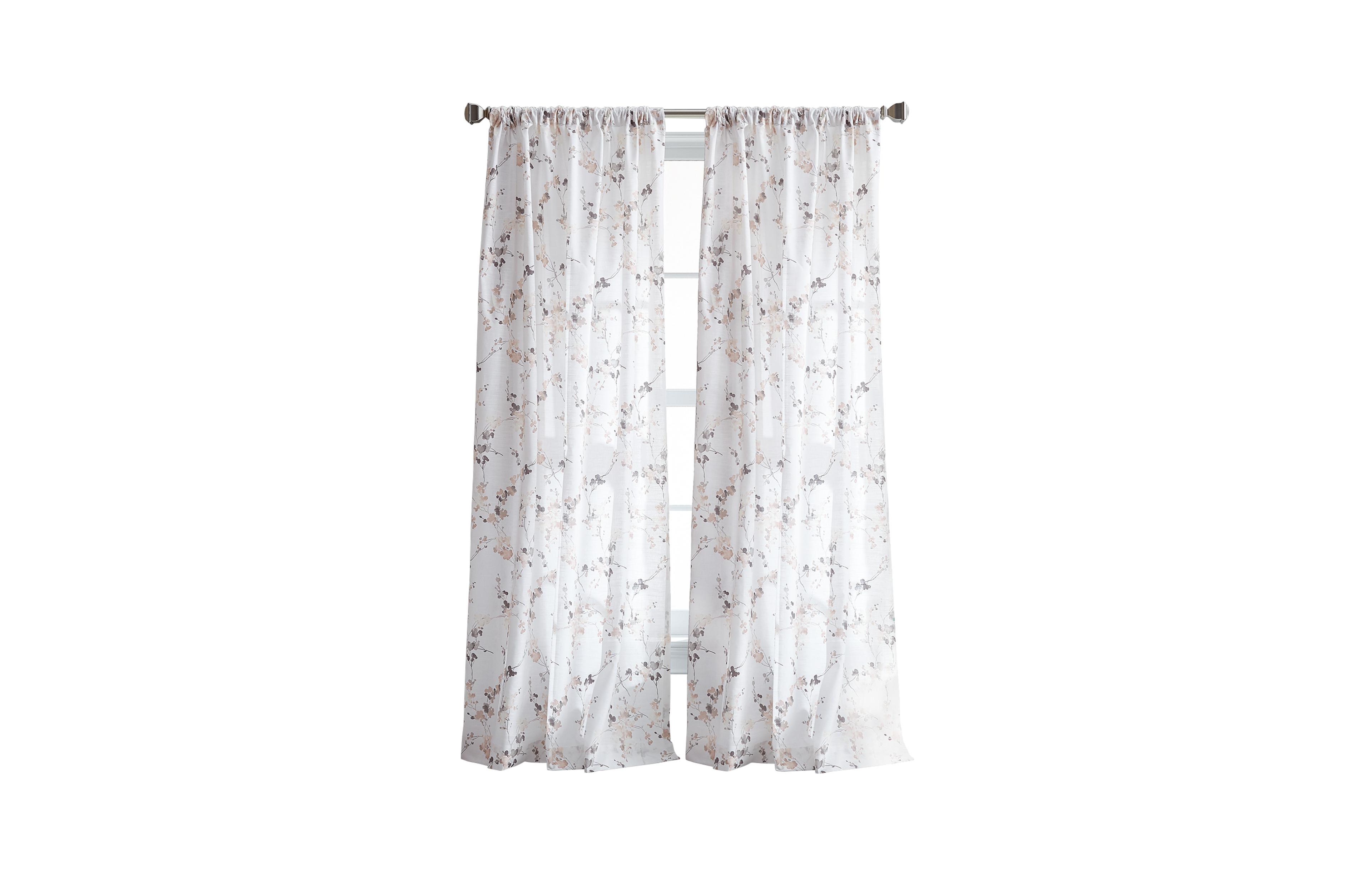 Dkny Wallflower Sheer 96" Poletop Set, 2 Piece