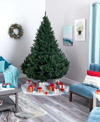 Northern Rocky Spruce Artificial Christmas Tree with Lights and Bendable Branches, 96"