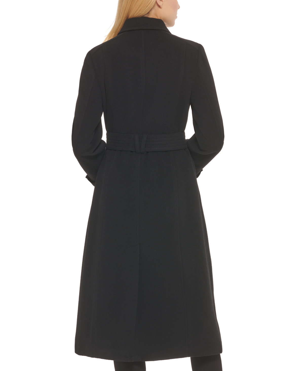 Cole Haan Women's Double-Breasted Belted Wool Blend Trench Coat