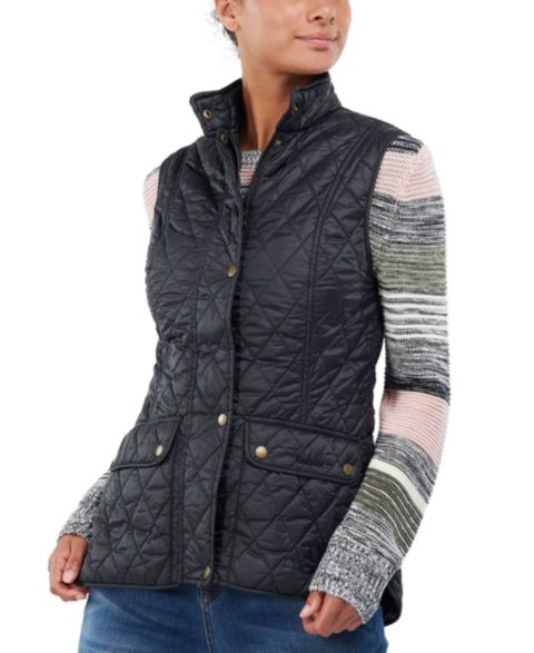Женский жилет Barbour Otterburn Quilted Vest, цвет: Чёрный