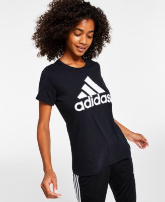 adidas Women's Essentials Logo Cotton T-Shirt, XS-4X - Macy's