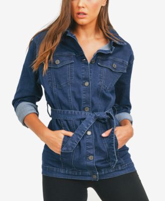Raw Denim Blazer Jacket 