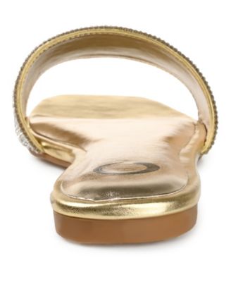 Women's Grayce Rhinestone Single Band Flat Sandals